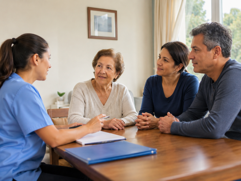 Comunicación entre la cuidadora de adulto mayor y la familia: qué información compartir y con qué frecuencia