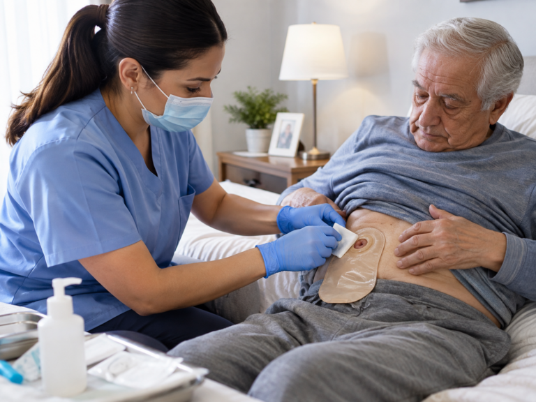 Enfermera a domicilio para el cuidado de ostomías: qué implica este procedimiento