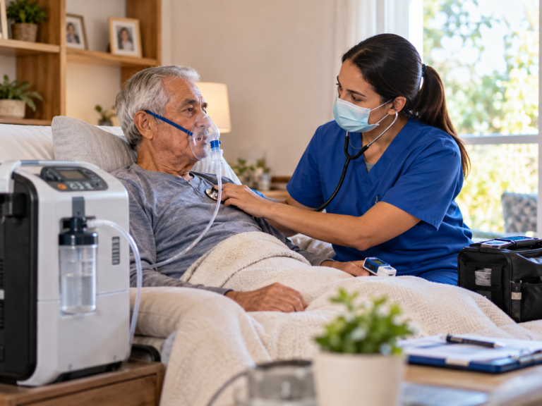 Hospitalización domiciliaria para EPOC: control respiratorio sin salir de casa